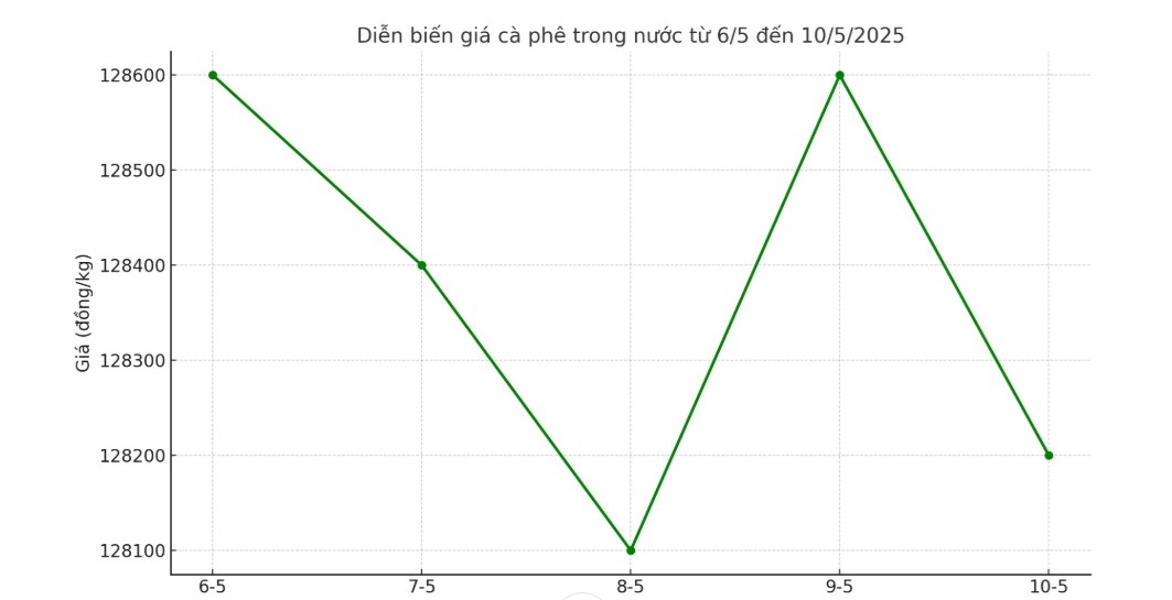 bieu-do-gia-ca-phe-trong-nuoc-65115-1746922474656702876585 Giá cà phê hôm nay 11-5: Rời xa mốc giá kỳ vọng - Ảnh 2.